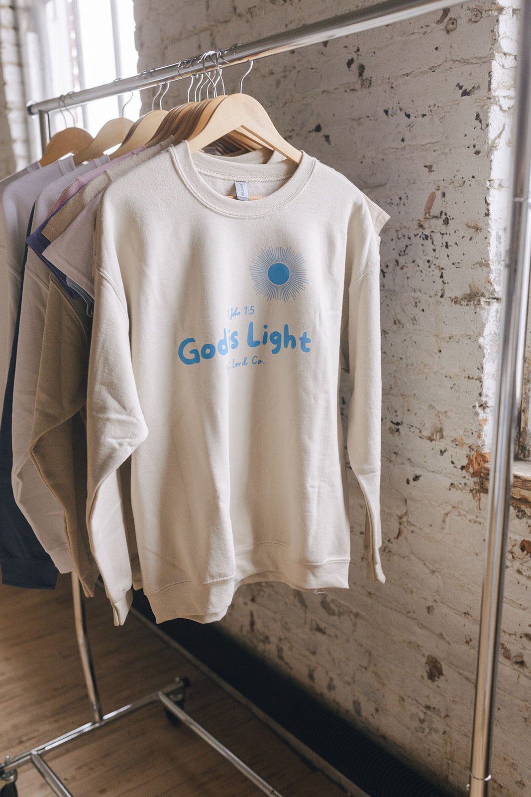 God is Light 1 John 1:5 - Youth Crew Sweatshirt