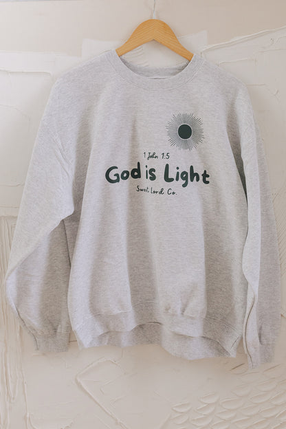 God is Light 1 John 1:5 - Youth Crew Sweatshirt