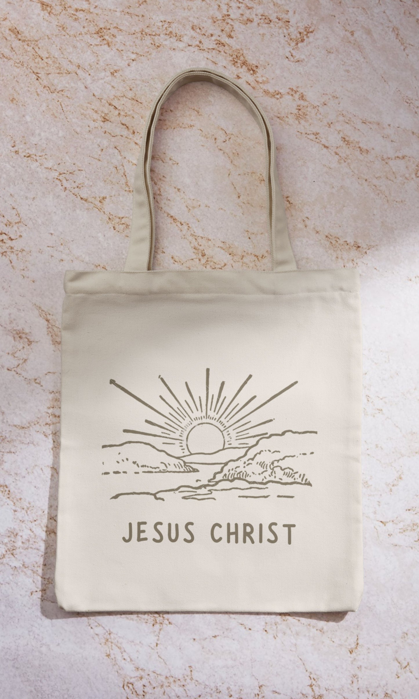 You & Me in Paradise Jesus Christ Tote Bag