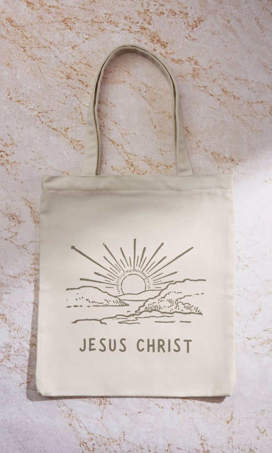 You & Me in Paradise Jesus Christ Tote Bag