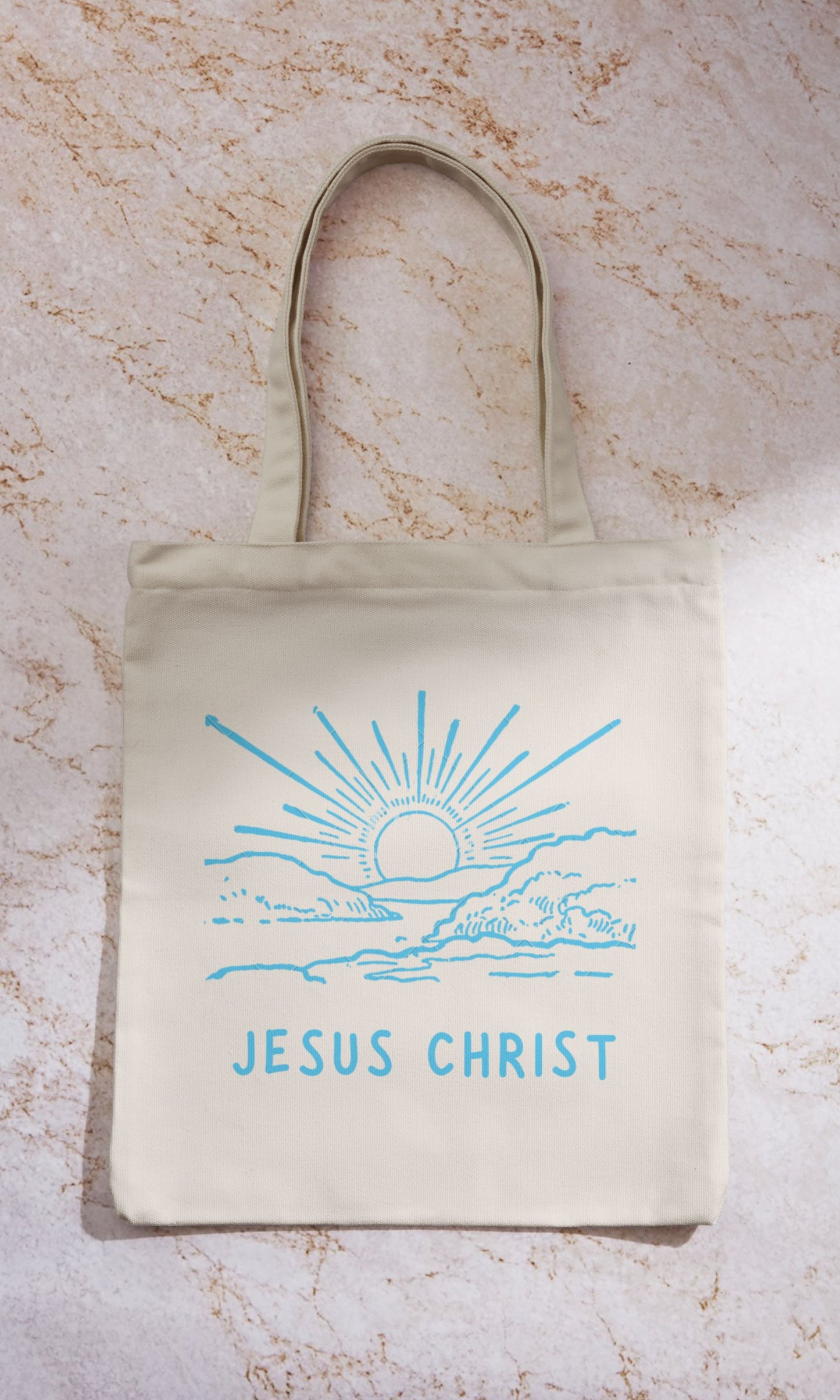 You & Me in Paradise Jesus Christ Tote Bag